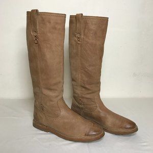 Frye Celia Pull On Tall Riding Boots Subtle Western Country Vibes 76340 Size 11